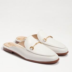 Linnie Bit Mule (Bright White Leather)
